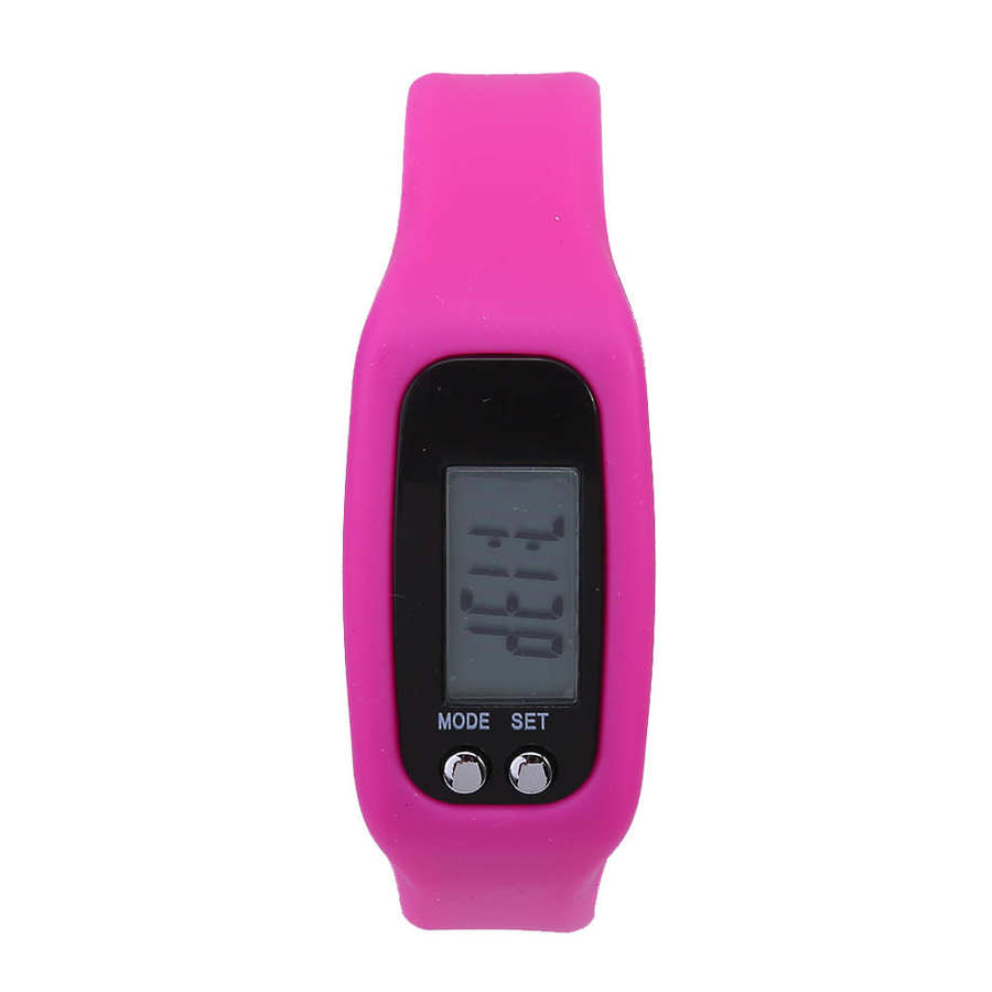 Smart Bracelet Watch Wristband Calorie Counter Pedometer Sports Lightweight Unisex Step Distance Fitness Calorie Bracelet: Red