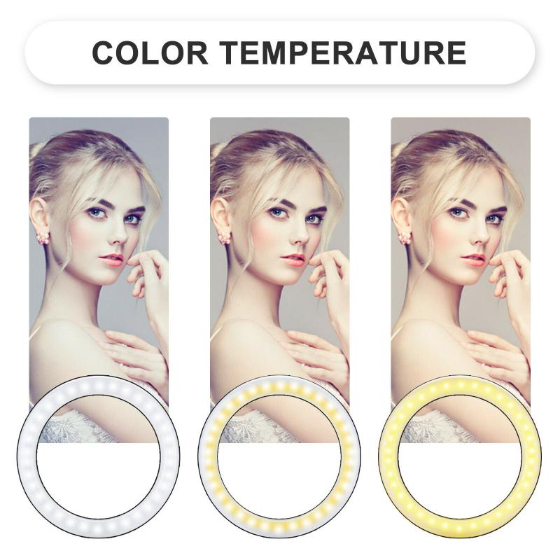 10Zoll Dimmbare Kalt warm LED Studio Kamera Ring Licht Foto Telefon Video Ring Licht Mit Stative Ring Tabelle Füllen licht Aro + luz