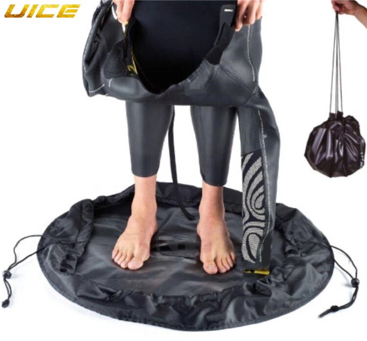 90CM Waterproof Swimming Wetsuit Change Mat Beach Clothes Changing Carrying Bag With Handle Shoulder Straps for Surfing Kayak