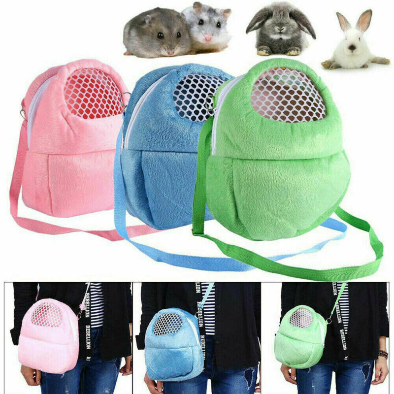 Mochila portátil de viaje para mascotas, bolsa de mano de malla transpirable con forma de ardilla, jaula de portador de red para hámster