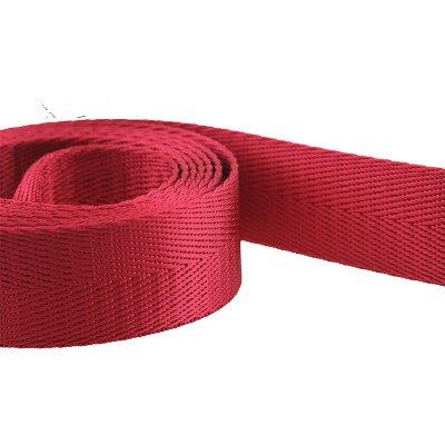 Streifen V bilden 5Meter 20mm Nylon Gurtband Bänder Hund Kragen Rucksack Tornister Gurt Gürtel Band Bindung DIY NäHenne zubehör: rot