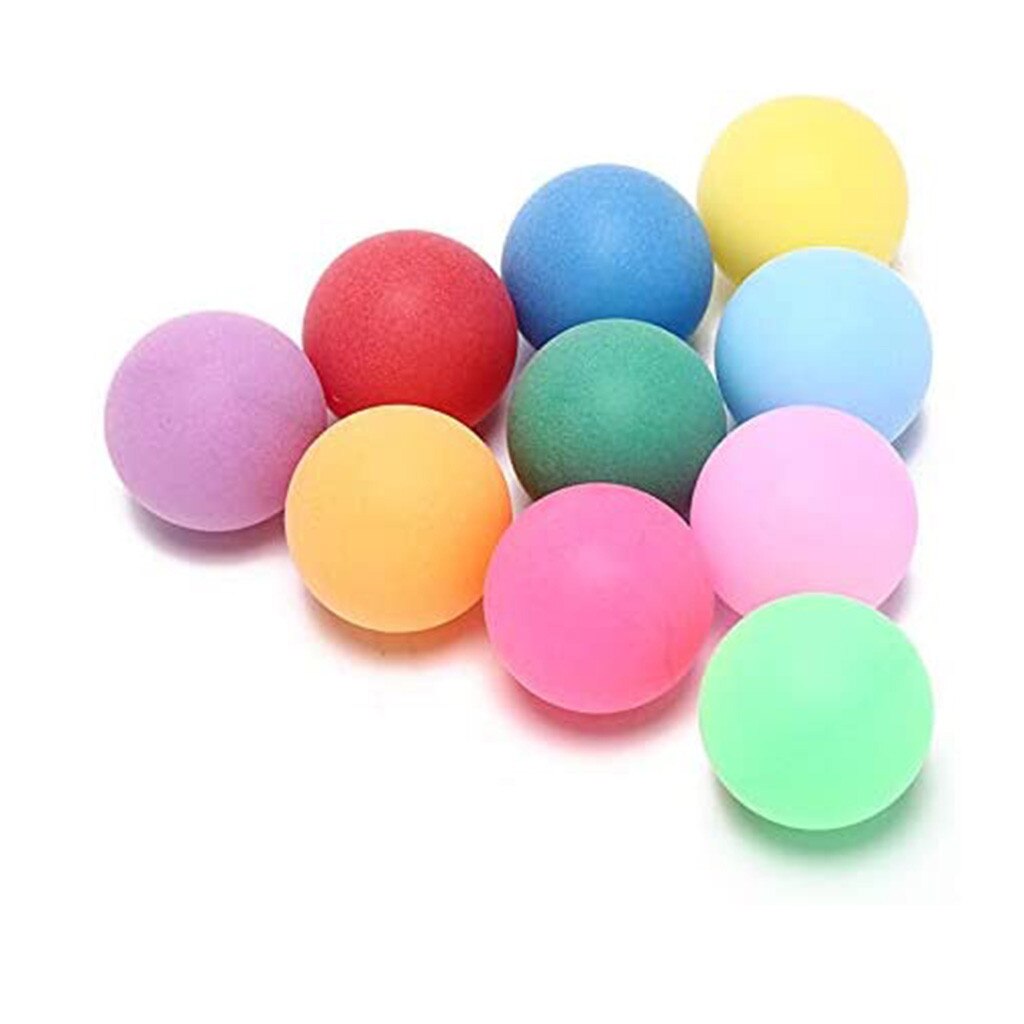 50Pcs/Pack Colored Ping Pong Balls 40mm Entertainment Table Tennis Balls Mixed Colors for Game and Activity Mix Color