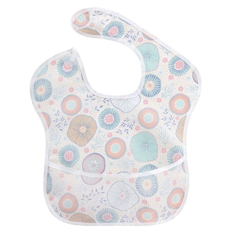 Lente En Zomer Waterdicht Slabbetje Polyester Tpu Coating Voeden Bib Wasbare Baby Bib, Baby Voedsel Catcher: 0014