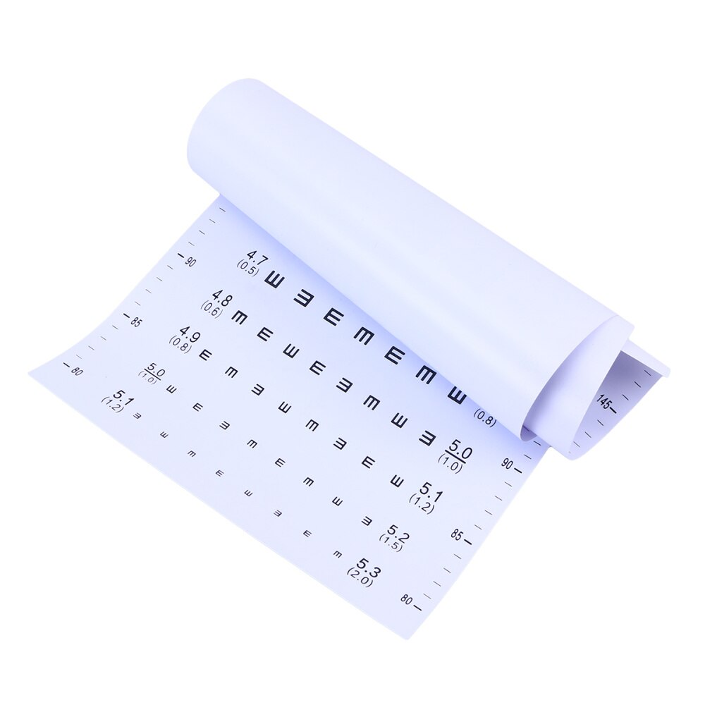 Practical Premium Thcik Plastic Eye Chart Visual Testing Chart Eye Testing Cahrt E Eye Chart for Home School Hospital