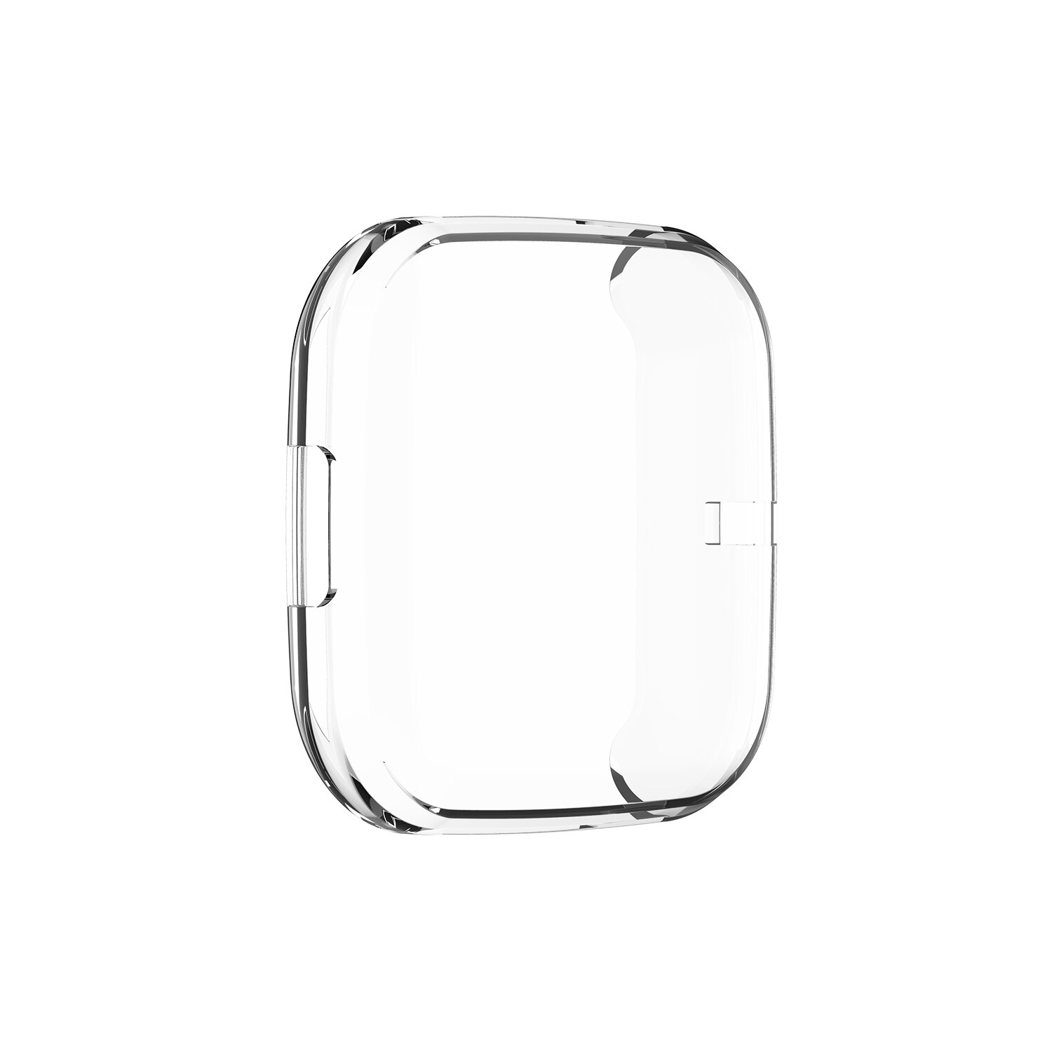 FIFATA Protective Shell For Fitbit Versa 2 Case Smart Watch Screen Protector TPU Cover For Versa2 Protection Frame Accessories: Transparent 1