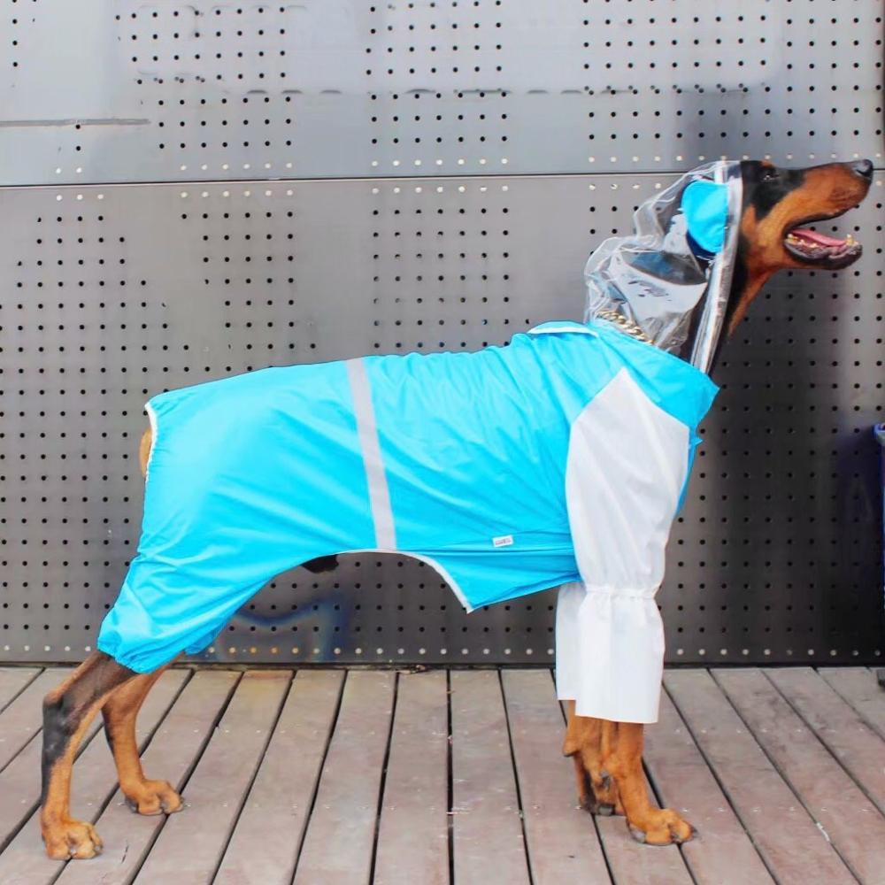 Pet Dog Raincoat Waterproof Jacket For Small Medium Large Dogs Rain Coat Pet Clothes Puppy Doberman Schnauzer Pug TLC20