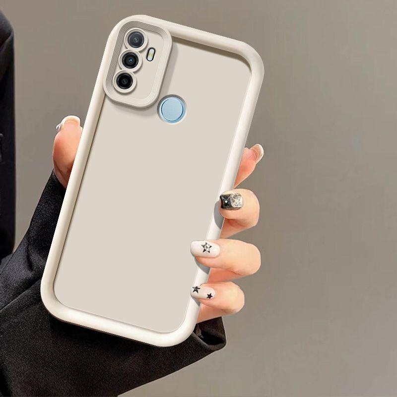 Para Samsung Galaxy M21 funda protectora a prueba de golpes M21 funda de teléfono trasera mate SM-M215F funda protectora sensación de piel: Negro