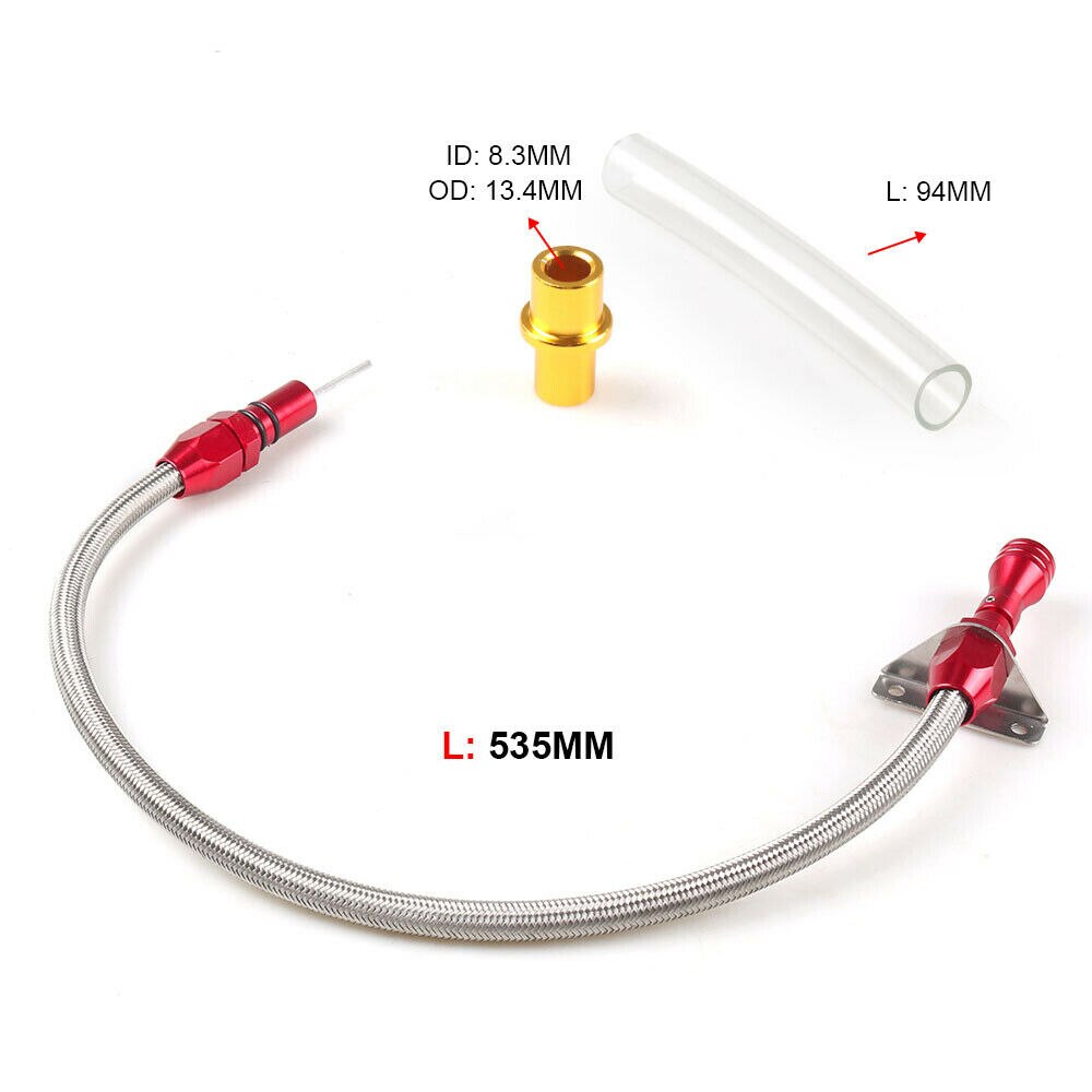 For GM Chevy Flexible Stainless Transmission Dipstick TH350 TH400 Turbo SBC BBC