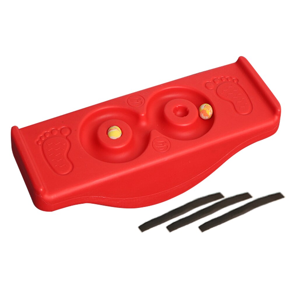 Garden Rocking Seesaw Workout Sport Outside Indoor Games Stability Kids Children Sensory Play Portable Anti Skid Balance Board: Red