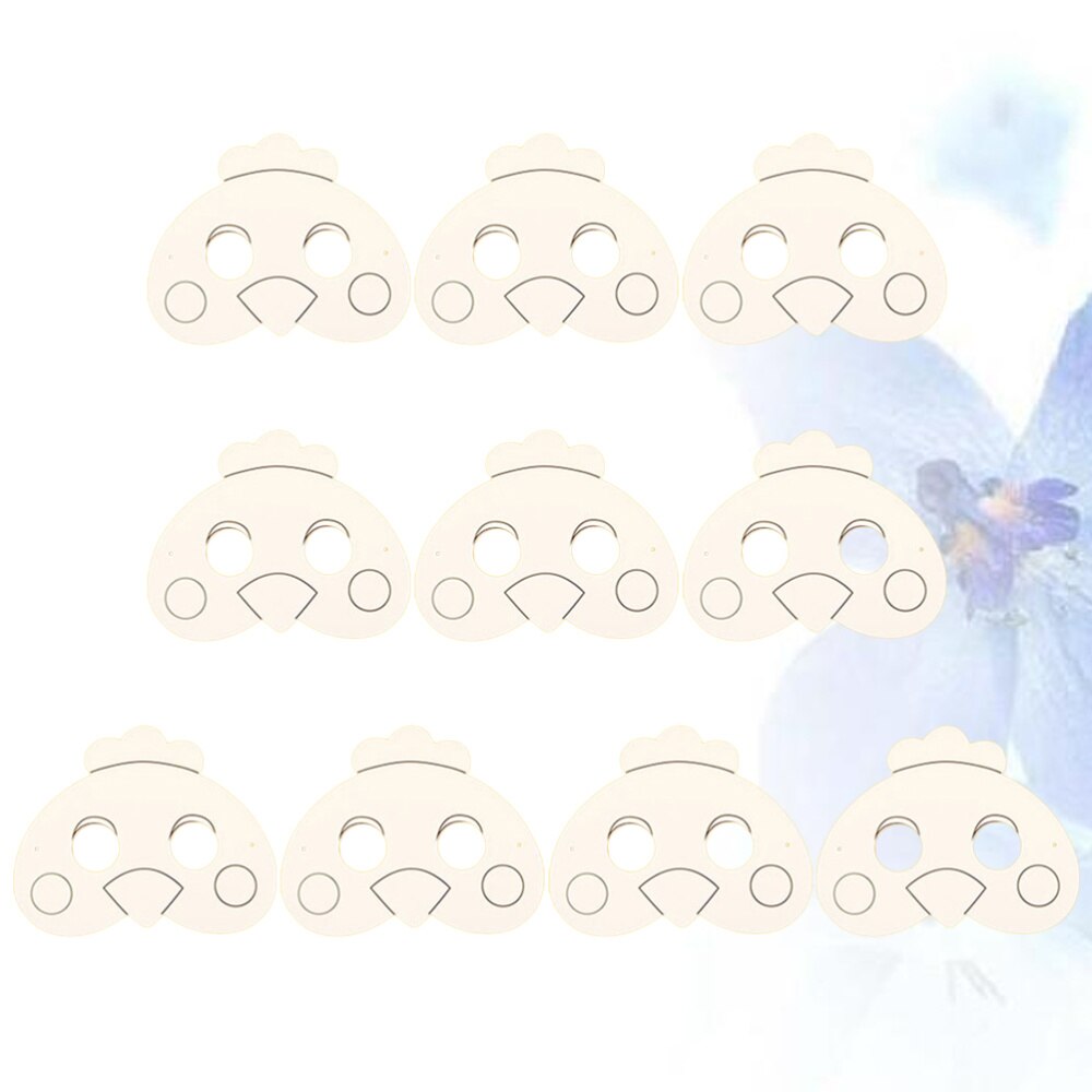 1 Set of DIY Painting Board Kids Coloring Dawing Board Blank Board DIY Graffiti Material (10pcs Blank Mask)