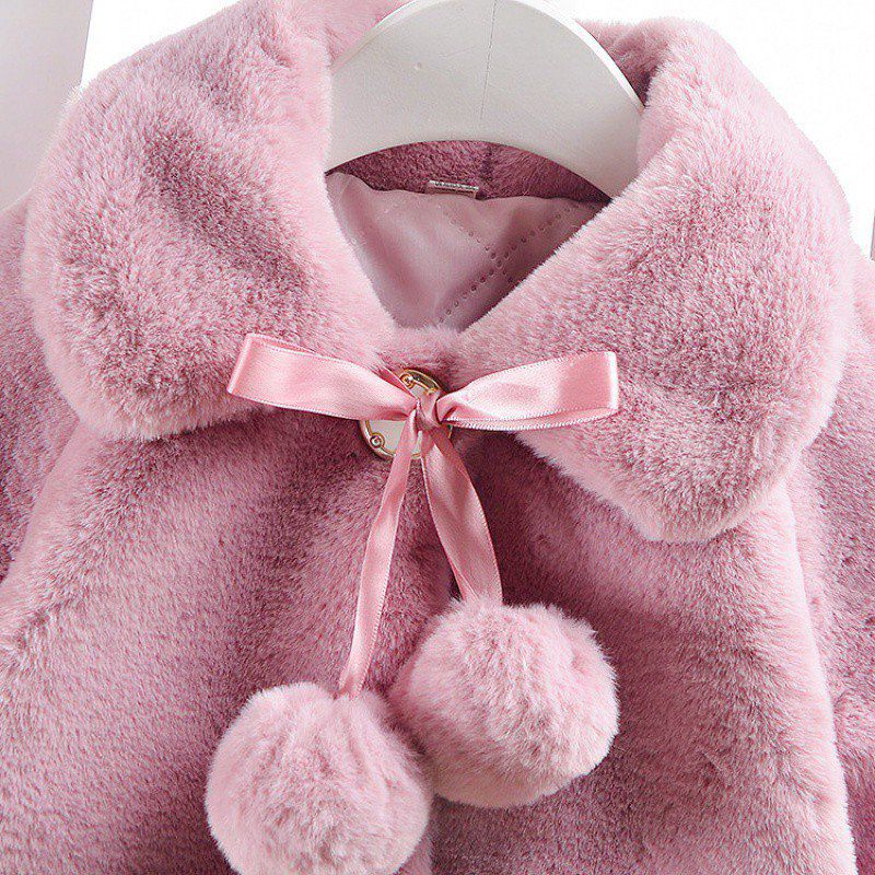 Infant Baby Girls Coat 0-3T Spring Winter Warm Baby Girl Clothes Cute Coat Cloak Jacket Cute Kids Flower Pattern Outerwear