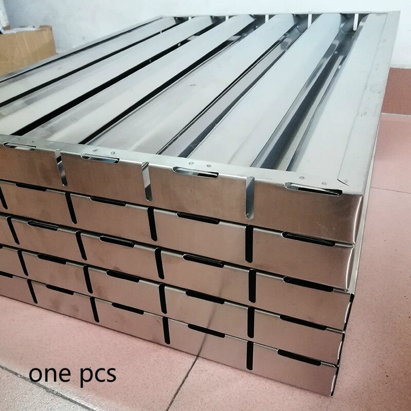 cooker hood metal grease filter stainless steel grease baffle filter baffle type grease filter range hood baffle filter 50/55