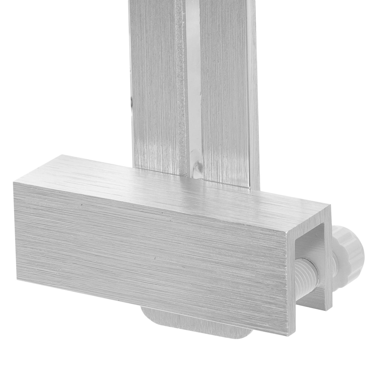 Feste til akvarielys i aluminiumslegering med 13mm glassklemmer, slitesterkt metall, akvarielysstativ, lampeholder for vannplanter, enkel