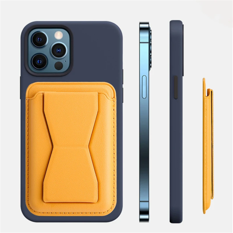 Magnetic Folding Wallet Card Holder Leather Macsafe Case for Magsafe IPhone 15 14 13 16 11 Pro Max 12 Plus Mac Safe Stand Cover