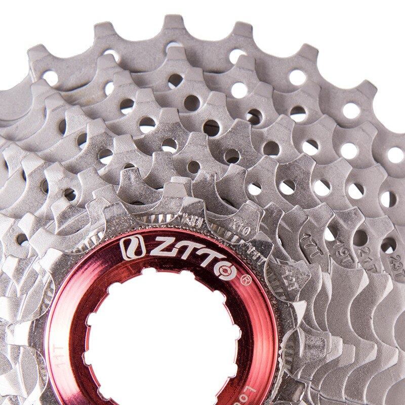 Outdoor road bike flywheel 11-speed 11-28T silver cassette flywheel folding small wheel bicycle rear tooth bicycle accessories