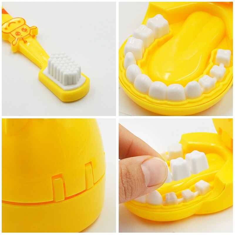 Brosse à dents girafe, modèle d&#39;enseignement, modèle d&#39;étude des dents, enfants, éducation précoce, jouet de brossage des dents,
