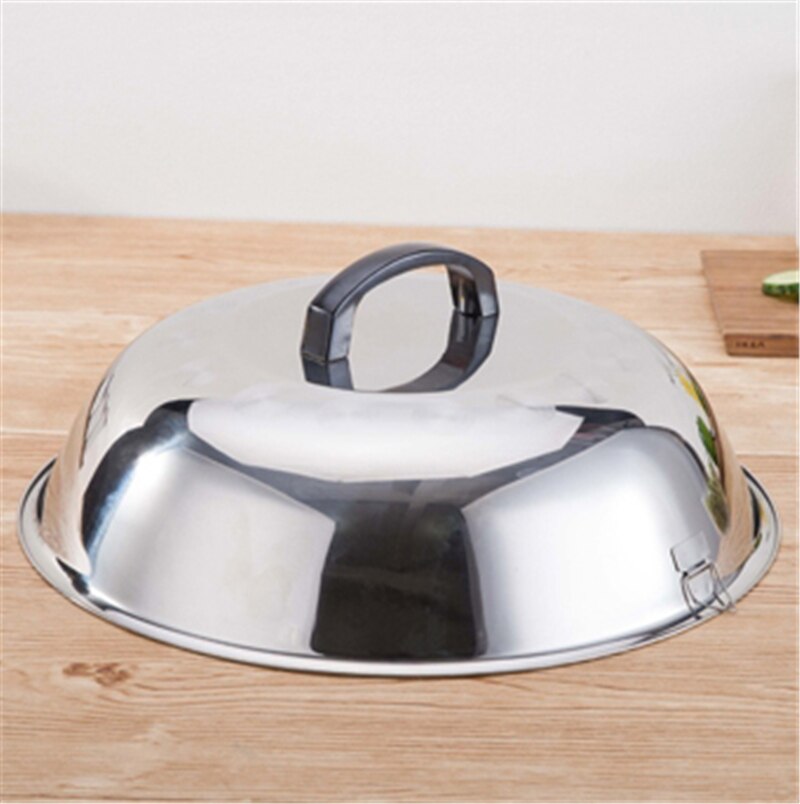 Circulaire Rvs Pan Deksel Deksels Olie Vet Filter Helper Grootte Wok Cap Universal Keuken Kookgerei Accessoires Pot Cover