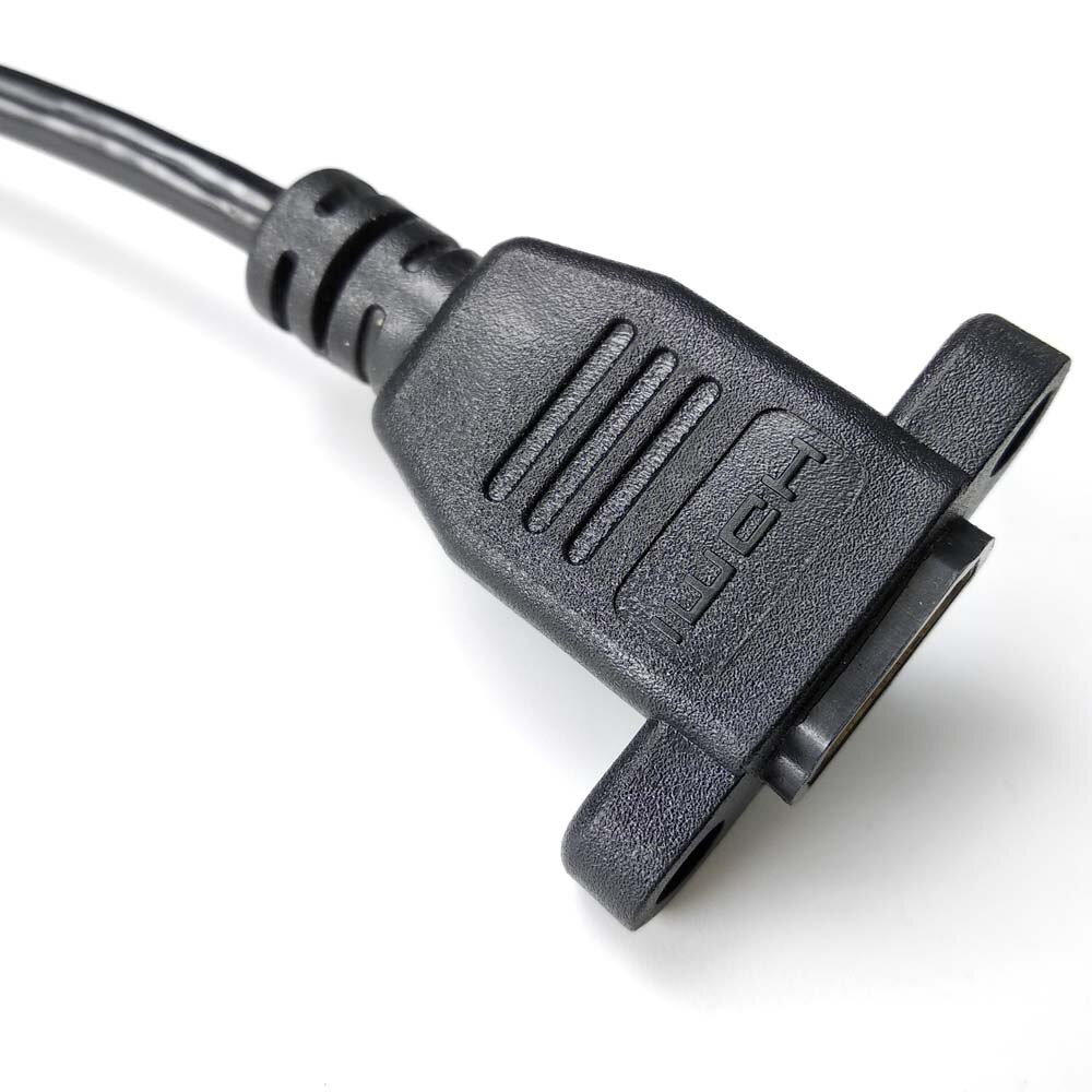 20cm short HDMI to mini HDMI angled l shape plug hdmi panel mount extension cable