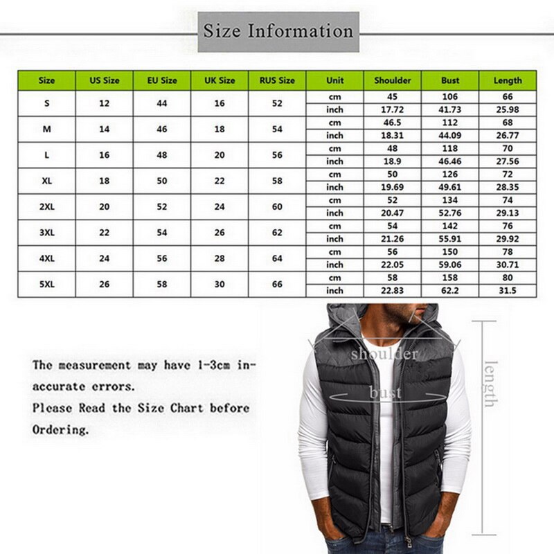 CYSINCOS hommes hiver coton gilets manteau à capuche hommes vêtements hommes Outwear hiver manteau Parkas hommes vestes gilet