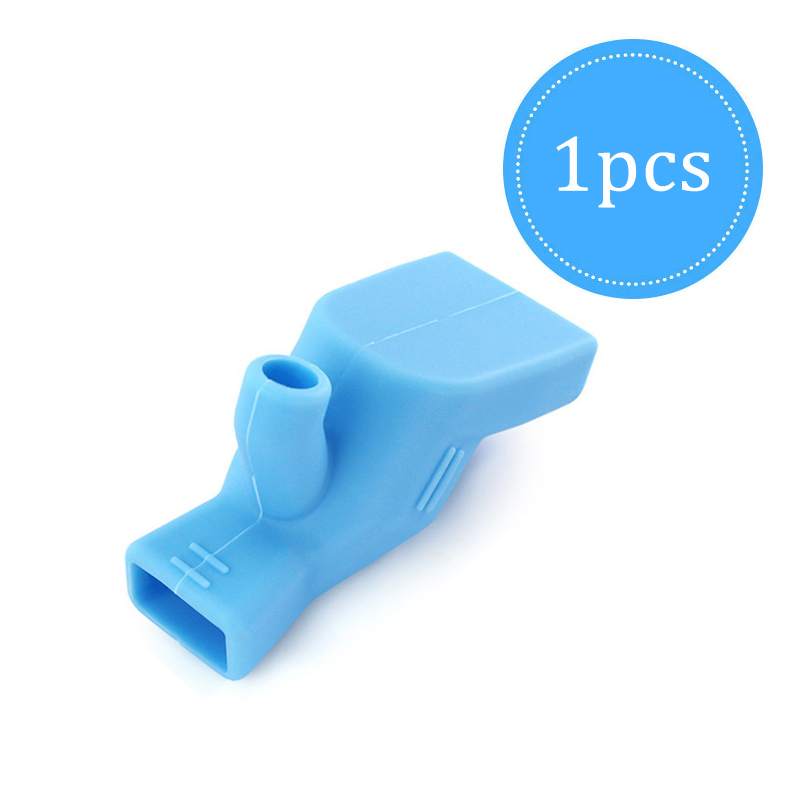 3/2/1Pc Siliconen Kraan Extender Water Tap Extension Sink Kinderen Wassen Apparaat Badkamer Gootsteen Kraan gids Extenders: 1pc Blue