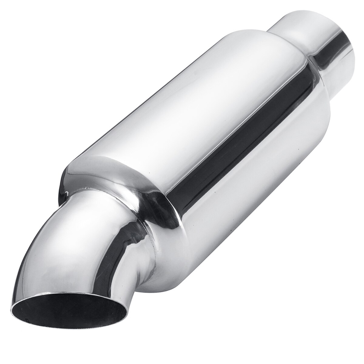 2" Car 51mm Exhaust Muffler Exhaust Tip Resonator Stainless Steel Burnt Rear Pipe Tail Tube Silencer