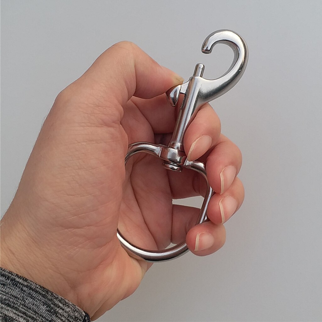 Marine Grade 316 Stainless Steel Swivels Eye Bolt Snap for Scuba Tech Diving