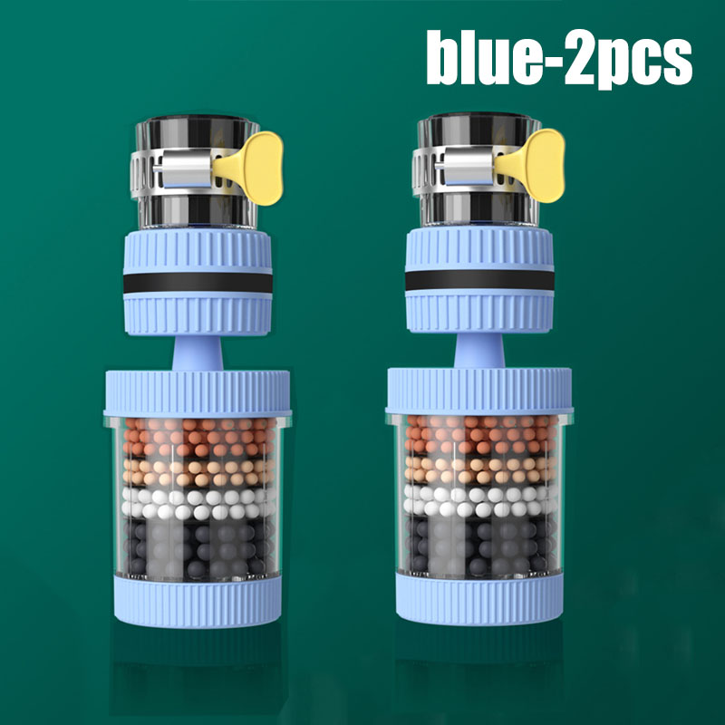1/2 stuks waterkraanfilter huishoudelijke keuken thuis kraan mini kraanwater schoon luchtreiniger filter filtratie cartridge koolstoffilter: YELLOW