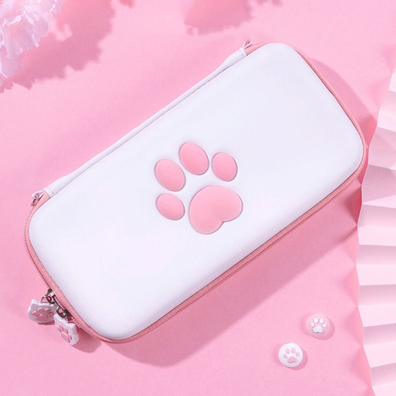 Cute Cat Paw Storage Bag for Switch Lite Console Protective Carrying Case for switch Lite Game Accessories