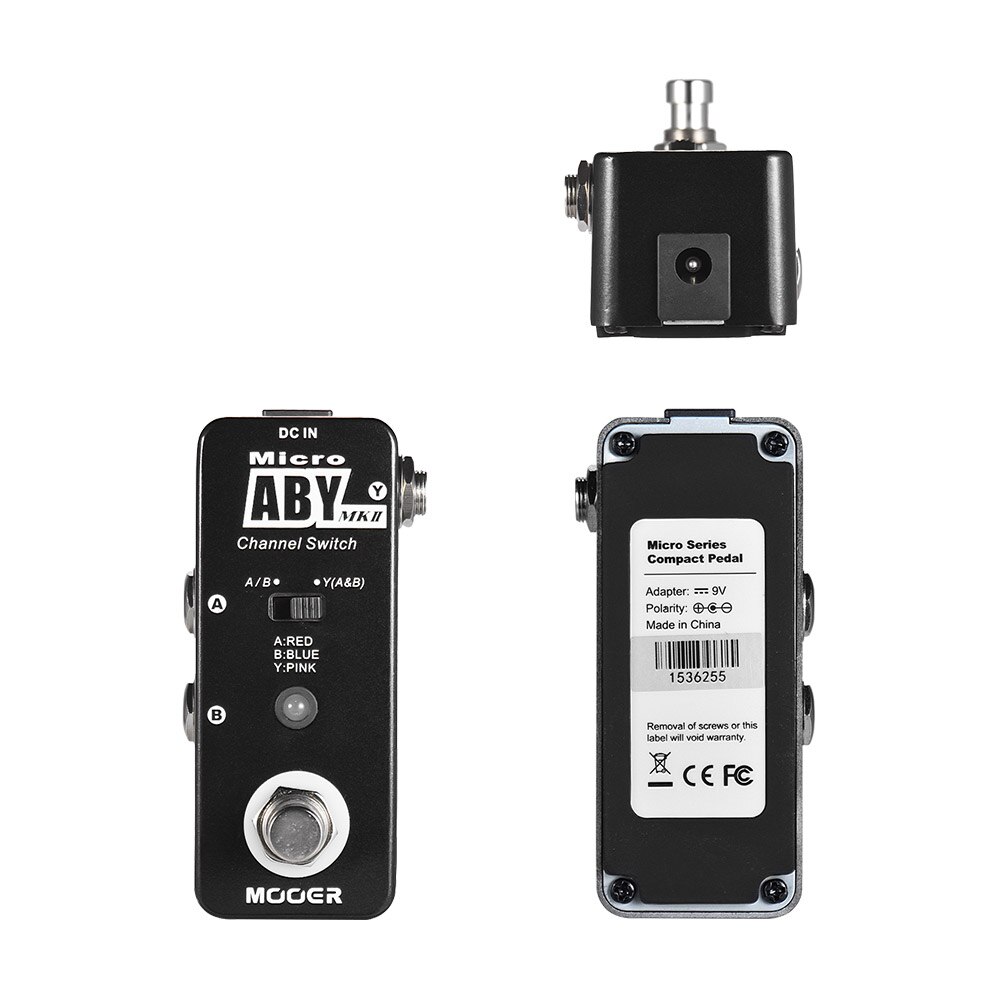 MOOER ABY MKII interrupteur de canal pédale d'effet de guitare véritable dérivation coque métallique complète pièces et accessoires de guitare