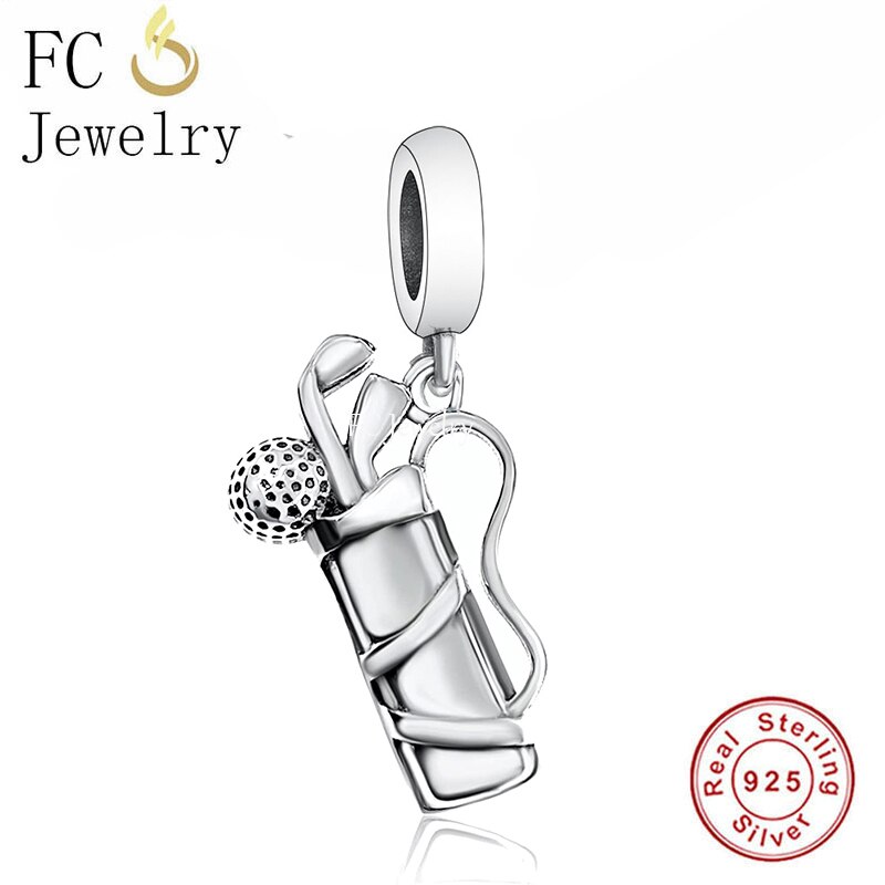 Fc jewelry passendes original-charm-armband mit 925 sterlingsilber-perlen in form eines tennisschlägers mit liebesmotiven, geeignet für damen.: Q2347