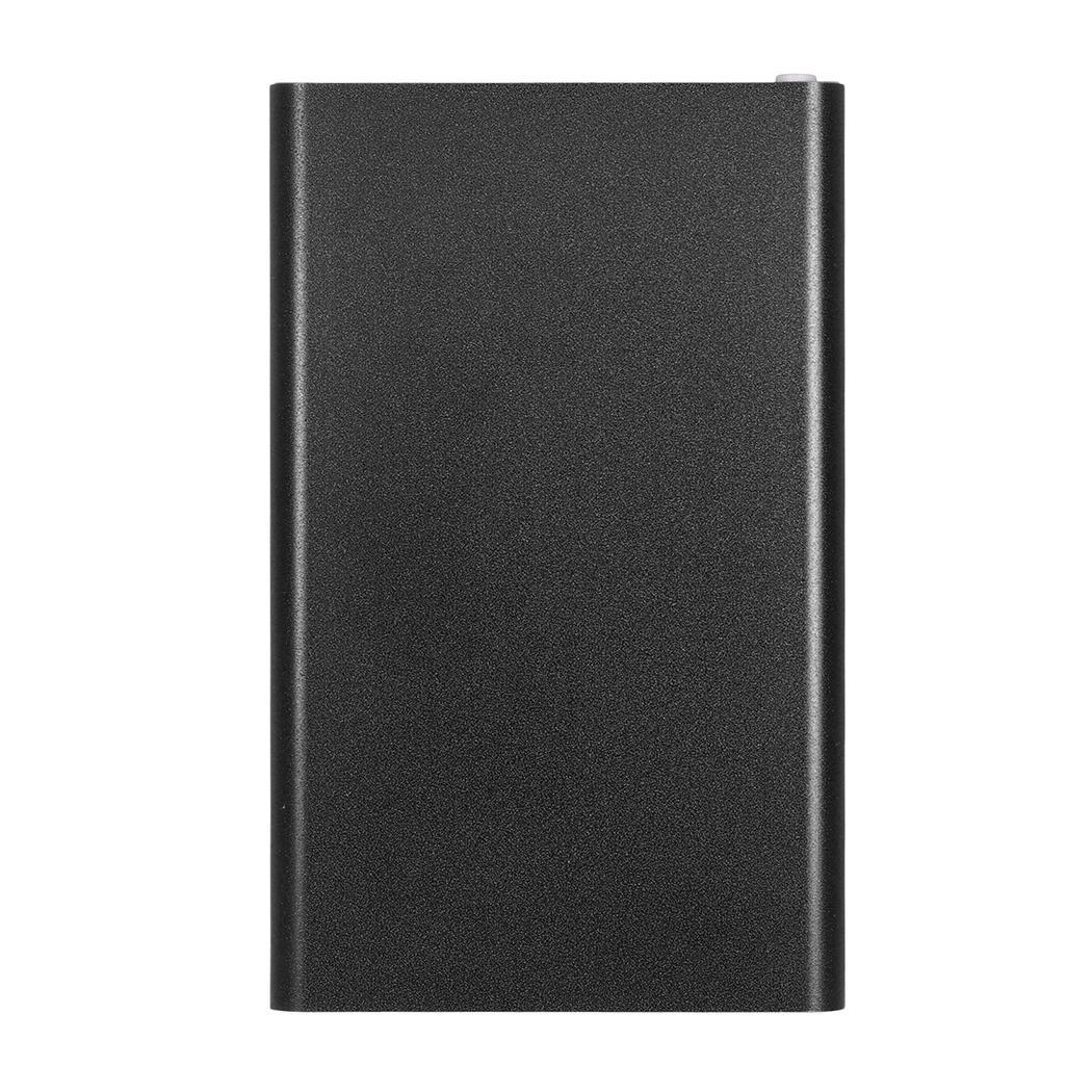 Ultra-thin External Battery Power Bank 12000 mAh Portable Generic Emergency Mobile Power Charger For Cell Phone Tablets: Black