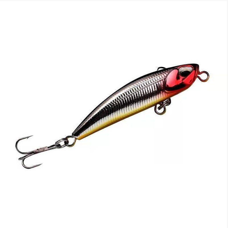 1Stck Elritze Untergang Langsam Bleistift Angeln Locken 5cm 5g Crankbait Wobbler ABS Künstliche Harten Köder sehen Meer angelgerät