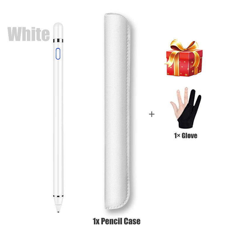 Active Stylus Pen For Apple Pencil 1 2 Touch Screen Pen For Tablet IOS Android Stylus Pen For iPad Pencil Xiaomi Huawei Phone: 1st White