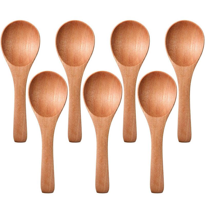 1 Set Keuken Gebruiksvoorwerp Set, Houten Kookgerei Set & 30Pcs Kleine Houten Lepel Proeverij Lepel Specerijen Zout Lepels
