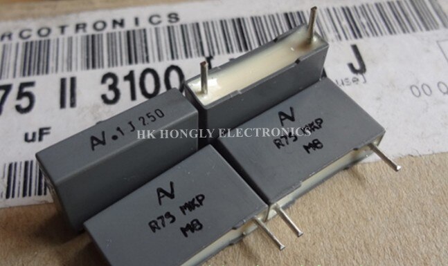 30PCS R75-MKP R75 MKP 0.1UF 250V 400V 630V .1 250 1. 400 .1 630 P=15mm Film Capacitor: 0.1UF250V