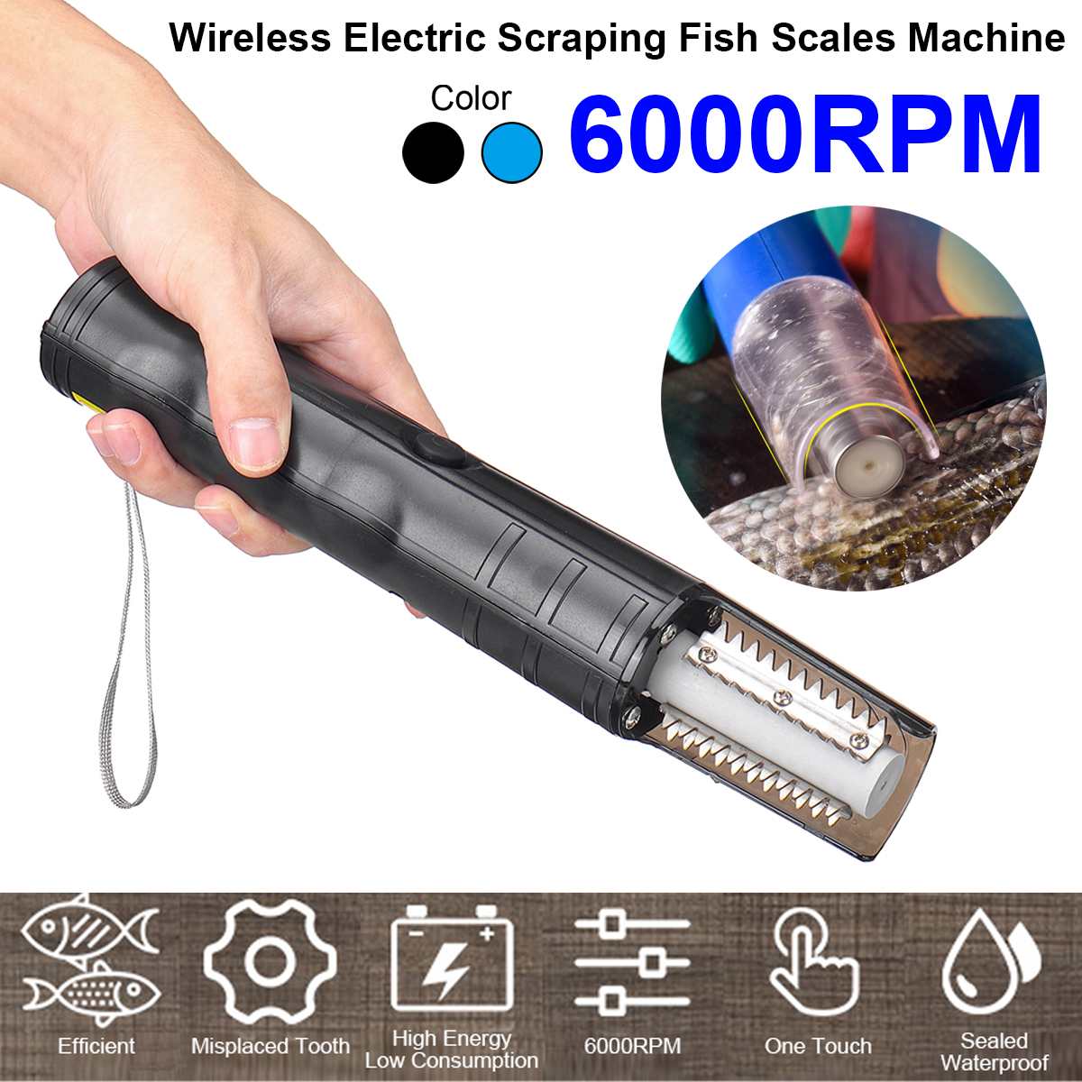 2800MAH 110V-220V Portable Electric Fish Scaler Fishing Scalers Clean Fish Remover Cleaner Descaler Scraper Seafood Tools