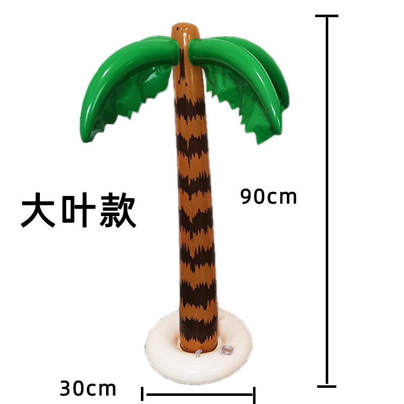 Piscine de cocotier gonflable pour jeux d&#39;eau, accessoires de fête, Simulation de palmier gonflable, grand jouet de natation: Large blade