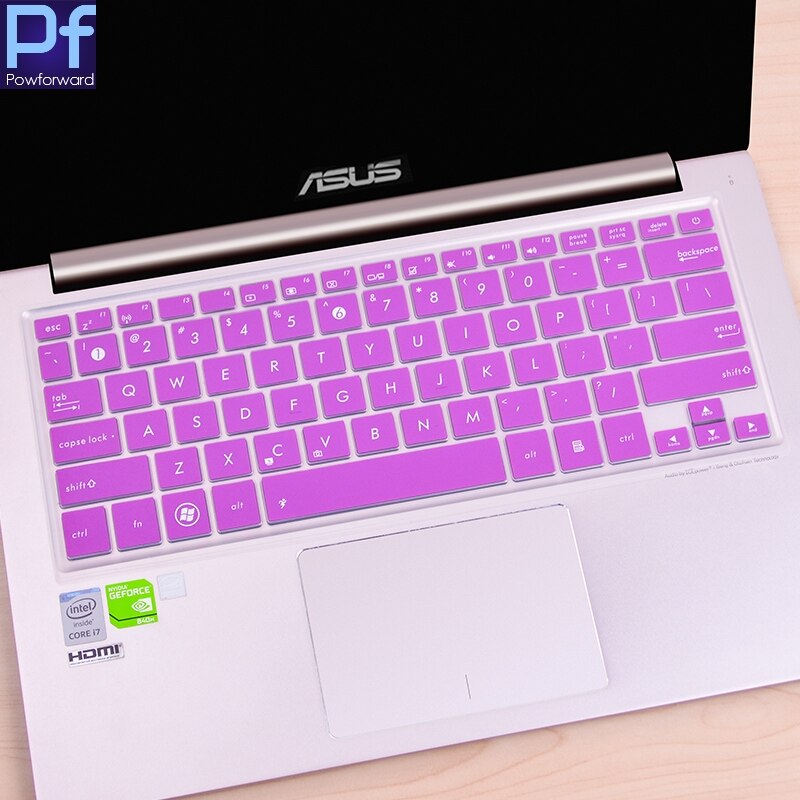 Silicone Keyboard Cover Protector for ASUS ZenBook UX300 UX300U UX300UA UX310 UX330 UX330U UX330UA UX330C UX305FA 13.3 Inch: purple