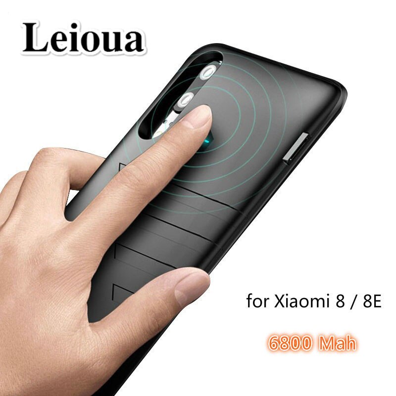 Leioua Nuovo 6800mah per Xiaomi Mi 8 Cassa di Batteria Smart Phone Ultra del Caricatore Della Copertura per Xiaomi Mi8 SE Batteria caso di Caso di Alimentazione della Banca