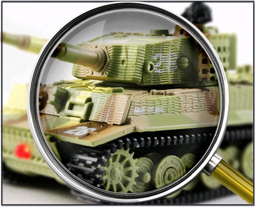 1:72 Mini Afstandsbediening Tank Speelgoed 360 ° Roterende Torentje Rc Tank Speelgoed Met Geluid