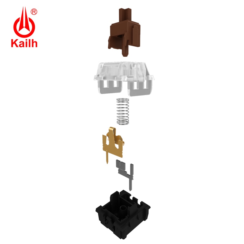 Kailh Long hua Gaming Mechanical Keyboard Switch SMD with Brown/Red/Blue/Black Keystem, with Pins