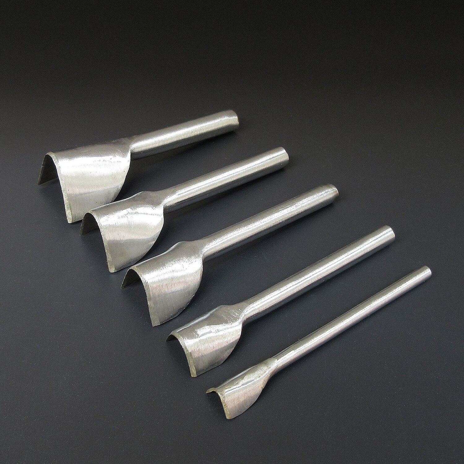 10-45mm V Shape Leather Craft Half-Round Cutter Punch Strap Belt Wallet End Tool Diamond Pricking Iron Leather Craft Metal