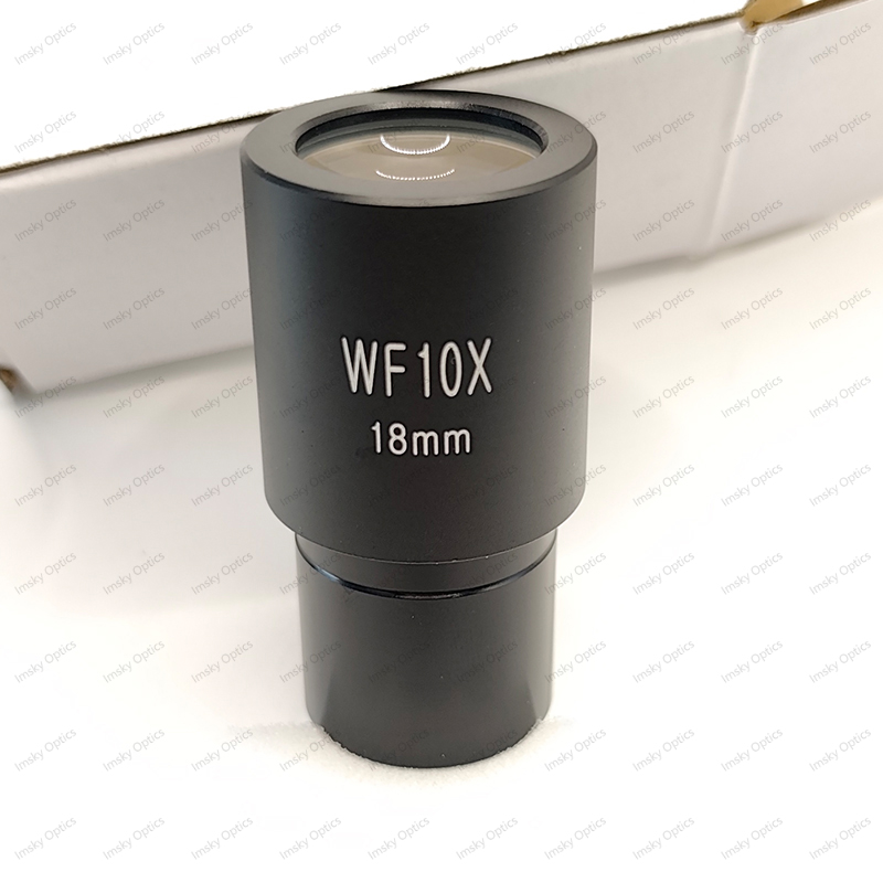 2PCS WF10X/18mm 23.2mm Microscope Eyepieces Wide Field Eyepiece Optical Lens Microscopio Ocular for Biological Microscope