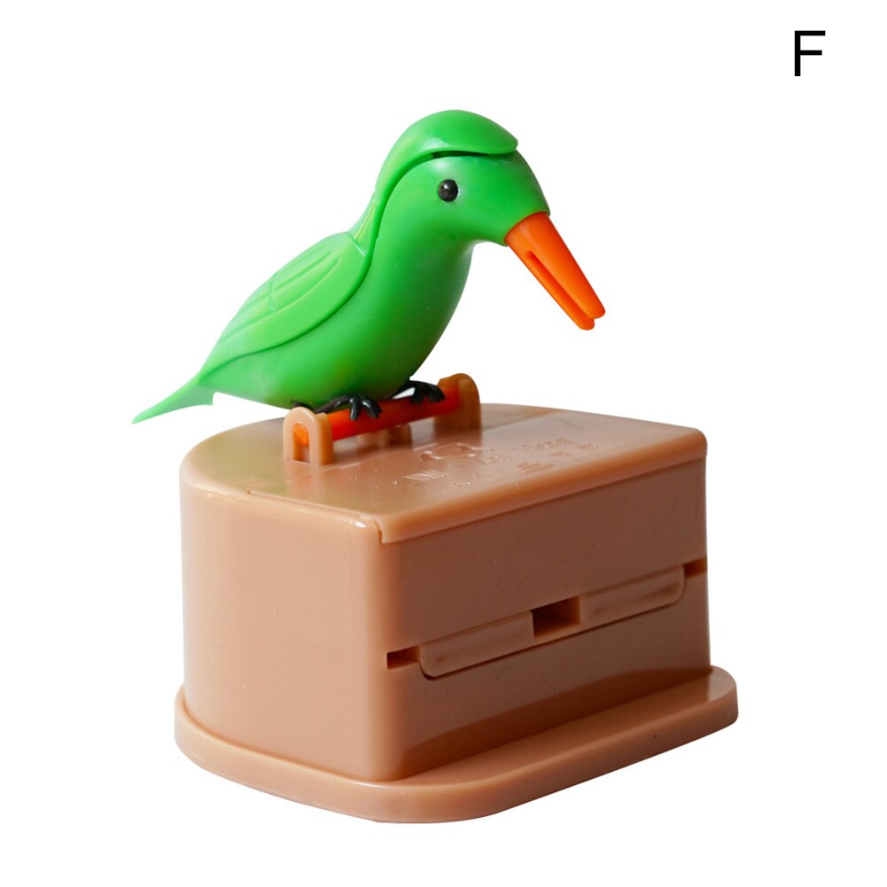 Cute Bird Shape Toothpick Holder Container Automatic Toothpick Dispenser Toothpick Storage Box Table Toothpick Case Home Decor: F