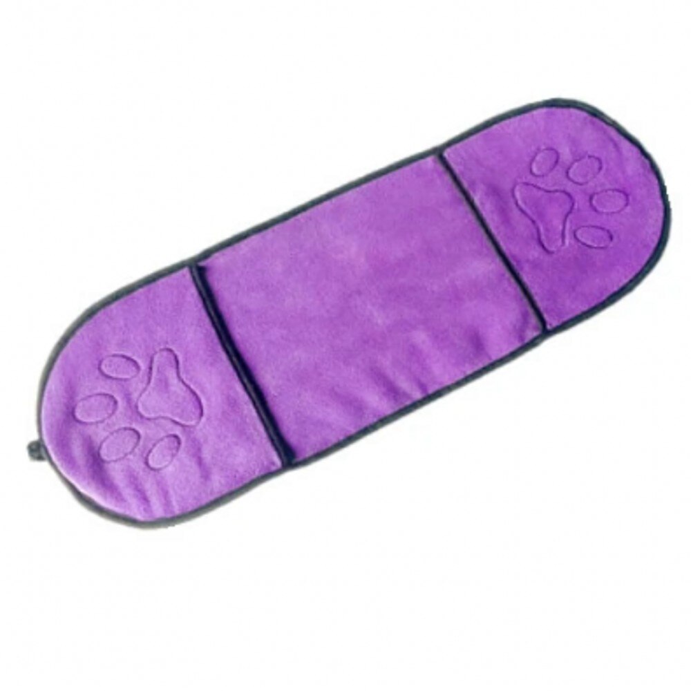 2022 Huisdier Hond Badhanddoek Microfiber Ultra-Absorberende Kat Kleine Honden Drogen Handdoek Deken Met Pocket Voor Grote honden Badjas: Purple