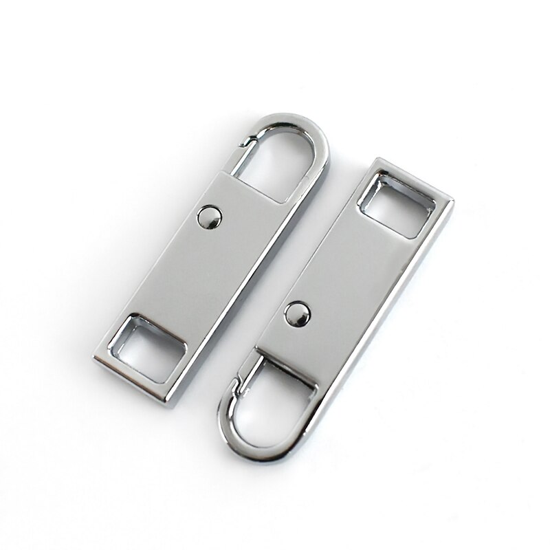 5pz 8.6X30mm 3 #5 #8 #10 # Chiusure Lampo Estrattore cerniera lampo in Metallo Testa Gancio a Molla kit di Riparazione dispositivo di Scorrimento FAI DA TE Cucire Istante Riparazioni Cerniere per il Sacchetto della chiusura lampo: cromo