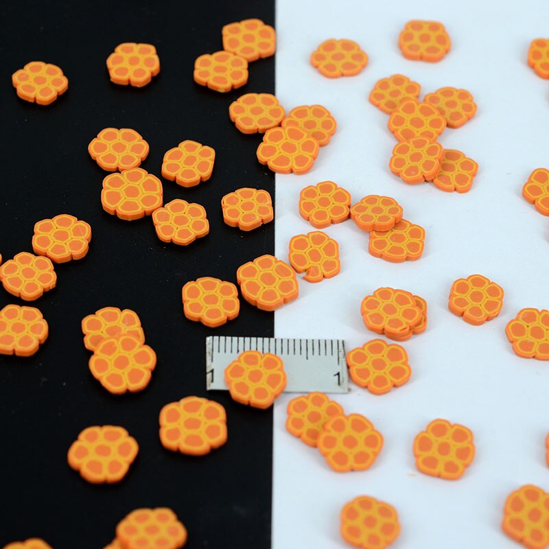 100g/ parti polymer lerbier bi honning bikube drysser dejlige konfetti til håndværksfremstilling, diy konfetti: 10mm bikube