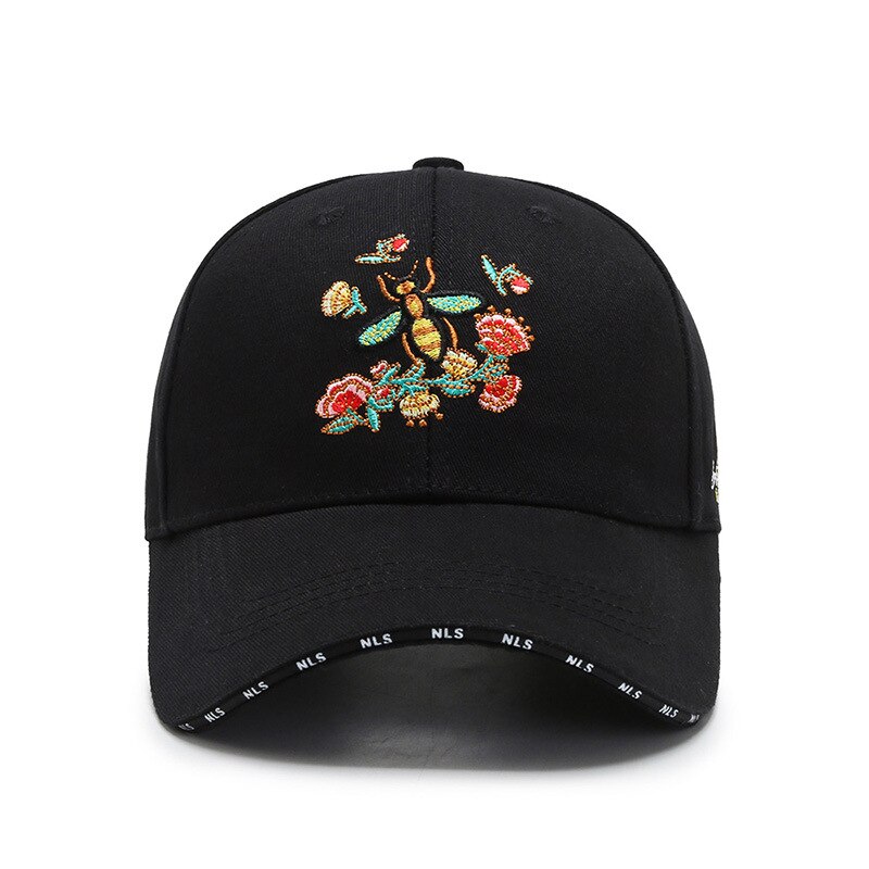 Unisex Paar Baseball Cap Mode Bloem Borduren Zon Hoeden Hard Top Honkbal Hoeden Voor Vrouwen