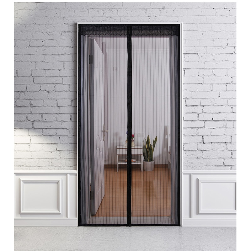 Anti Mosquito Insect Fly Bug Screen Door Curtains Magnetic Mesh Net Automatic Closing Door Screen Kitchen Curtain