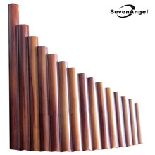 Flauta de Pan de 15 tubos, instrumento de viento de bambú Natural, flauta G, Flauta Xiao, hecho a mano, instrumentos folclóricos musicales